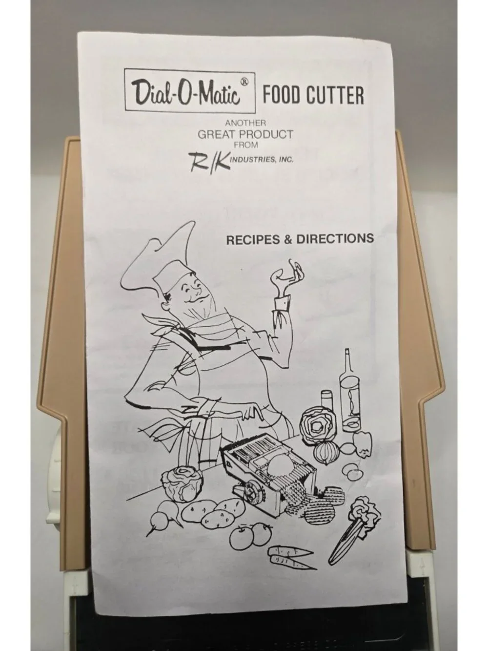 Vintage Ronco Dial-O-Matic Slicer Meal Prep Classic Kitchen Aid